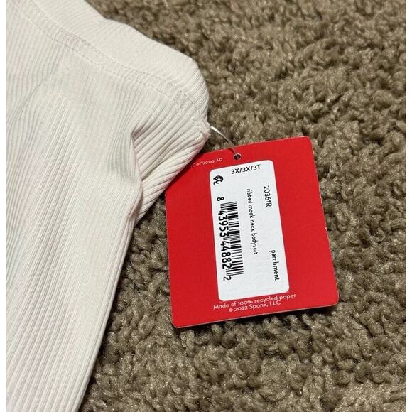 SPANX Suit Yourself Ribbed Mock Neck Sleeveless Bodysuit NWT 3XL - Picture 3 of 7